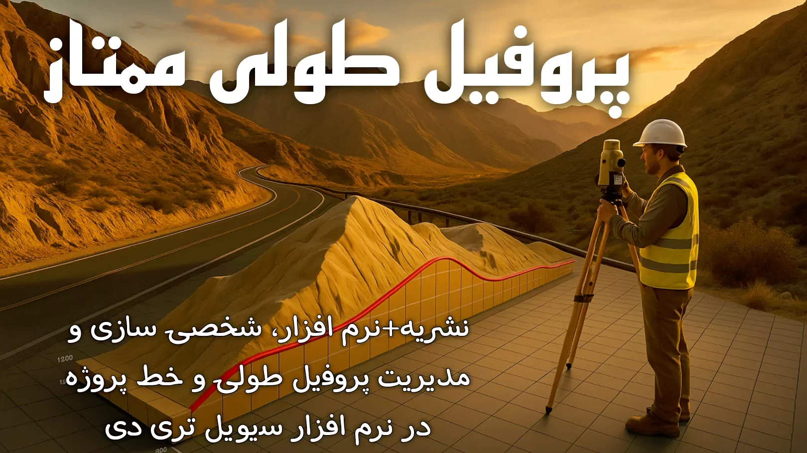 پروفیل طولی در سیویل تری دی civil 3d